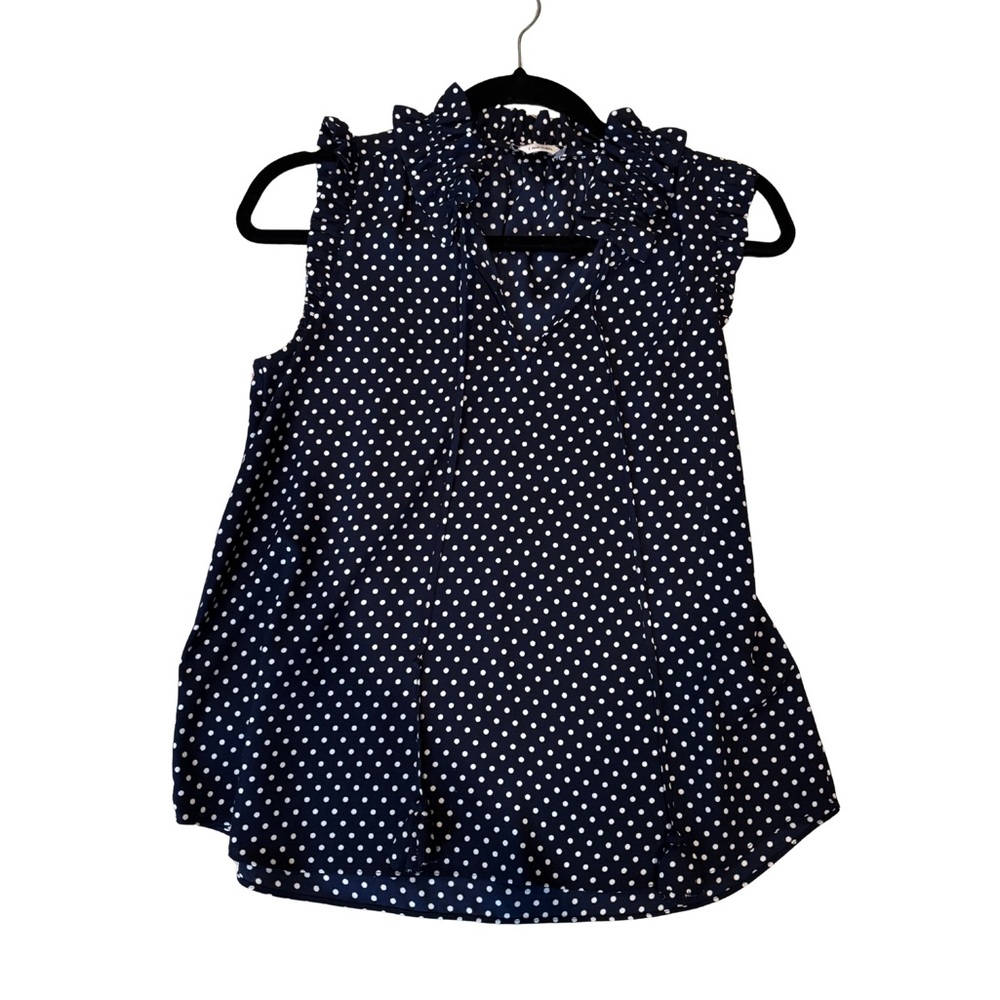Kate Spade Ruffle Polka Dot Blouse
